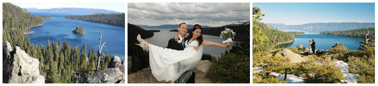 Photos of our Emerald Bay wedding venue