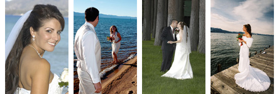 Various wedding locations situated around Lake Tahoe