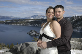 Overlooking Emerald Bay with Fannette Island in the background